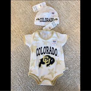Colorado Buffaloes Baby Onesie and Hat